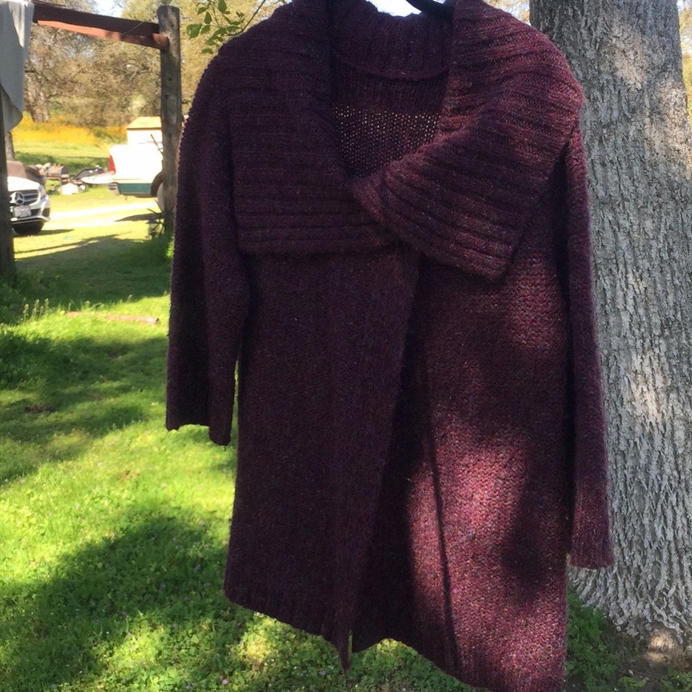 3/4 sleeve sweater cardigan